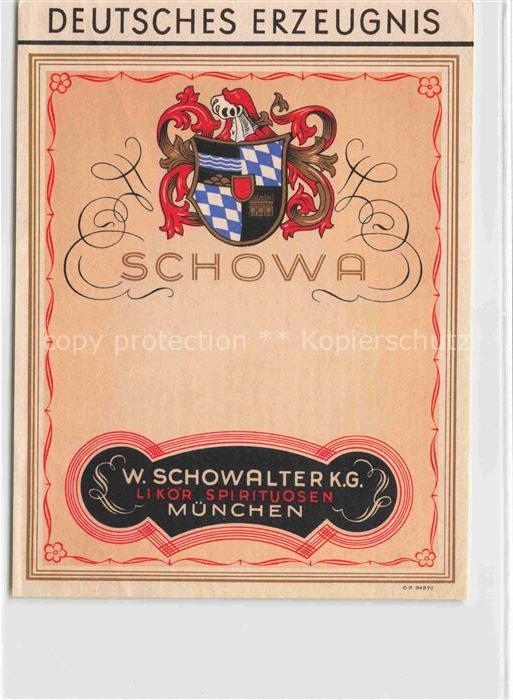 Wein Wine Vin Vino-- Schowa W.Achowalter Muenchen