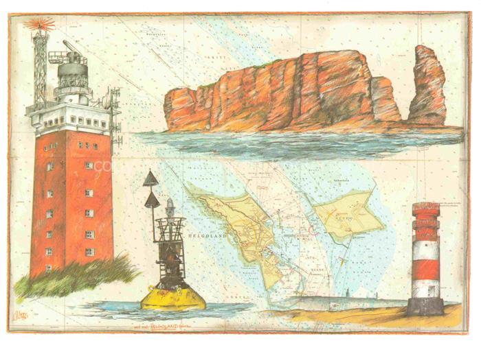 Leuchtturm Lighthouse Faro Phare-- Ole West Helgoland