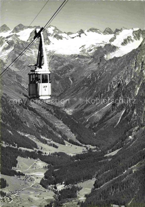 Seilbahn Cable-Car Telepherique Gotschngrat Parsen Gletscher