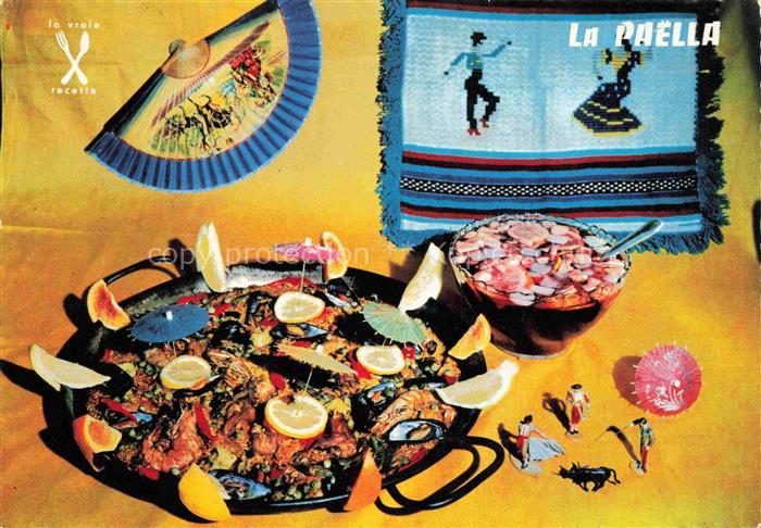 Rezept Recette-- la Paella plat Espagnol