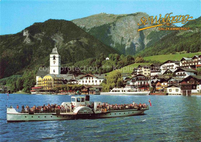 Dampfer Seitenrad Kaiser Franz Josef St Wolfgang am See