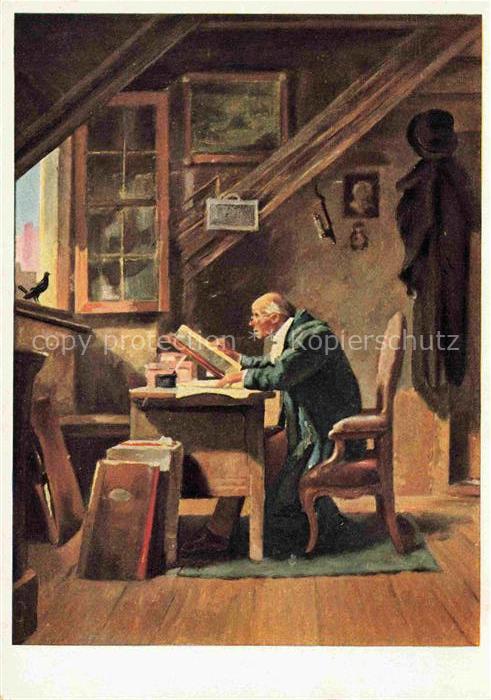 Spitzweg Carl Kuenstlerkarte Besuch