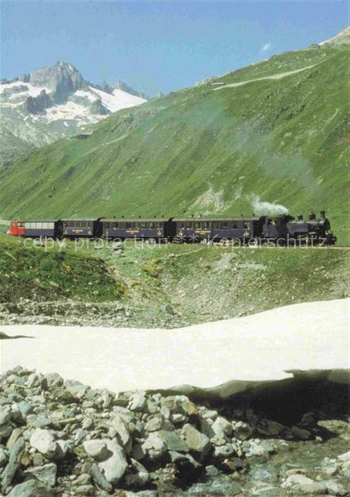 Eisenbahn Railway Chemin de Fer Dampfbahnfurka Muttbach Belvedere Gaerstenhoerne