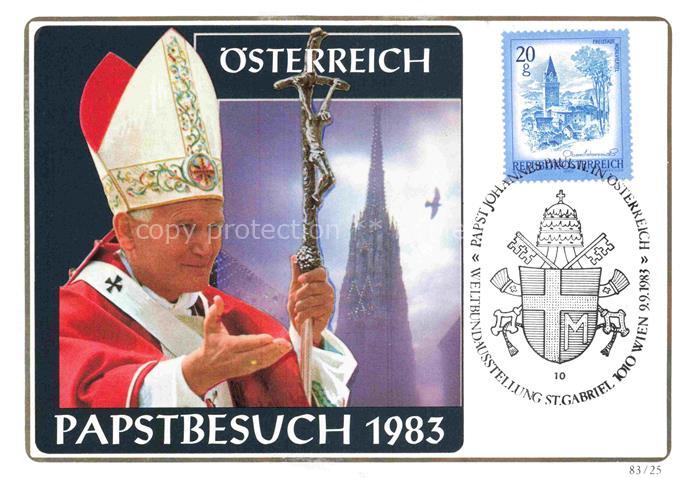 Paepste Papst Pope Pape-- oesterreich