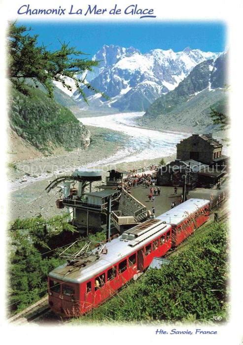 Eisenbahn Railway Chemin de Fer Chamonix Mont Blanc Gletscher