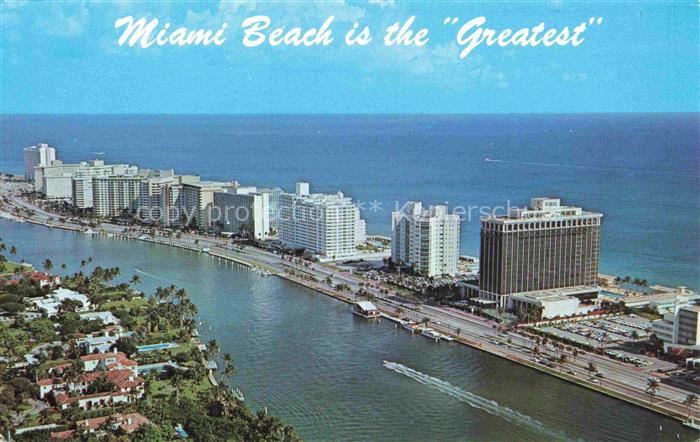 Miami Beach Newest luxurious hotels and apartments arial view