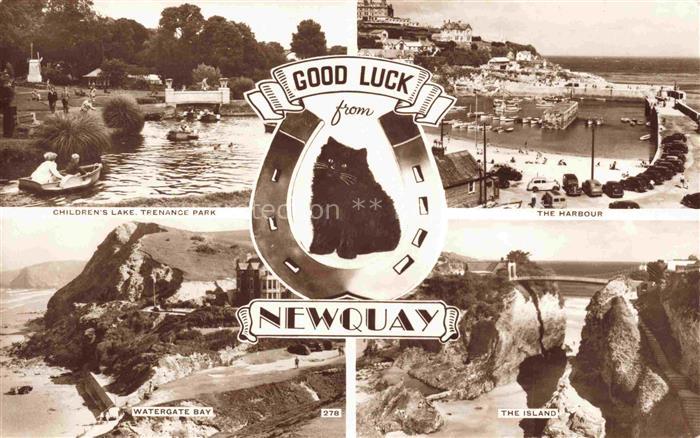 Newquay Cornwall UK Children's Lake Trenance Park Harbour Watergate Bay The Isla