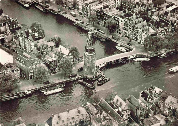 Amsterdam  NL Montelbaan Tower aerial view