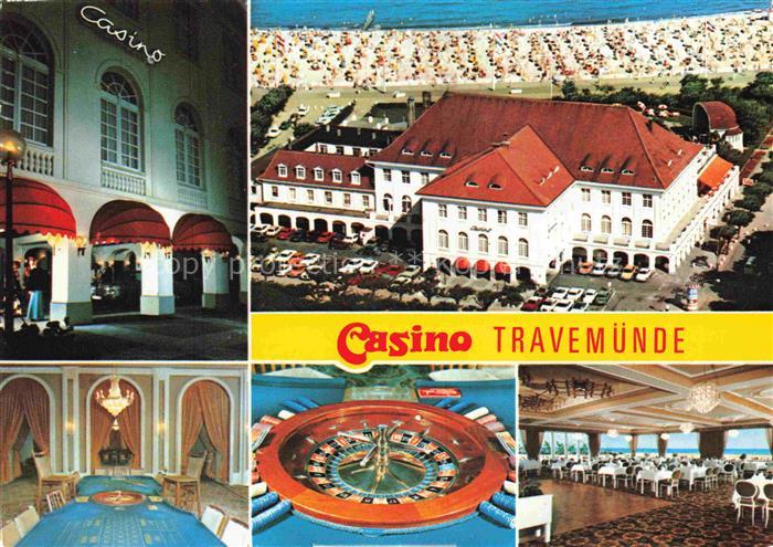 TRAVEMueNDE Ostseebad Casino Roulette Restaurant Luftaufnahme Strand