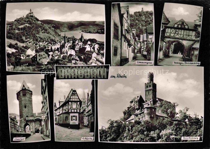 Braubach Rhein Panorama Sommergasse Torbogen Philippsburg Obertor Eckfritz Marks