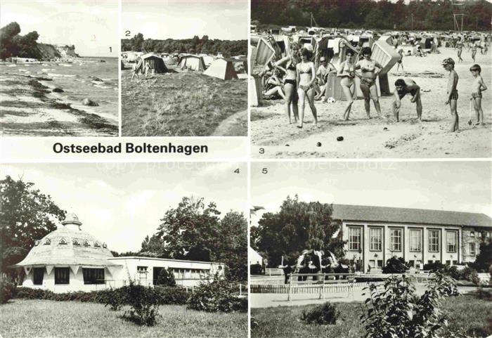 Boltenhagen Ostseebad Kuestenpanorama Strandleben Campingplatz HO Gaststaette Pa