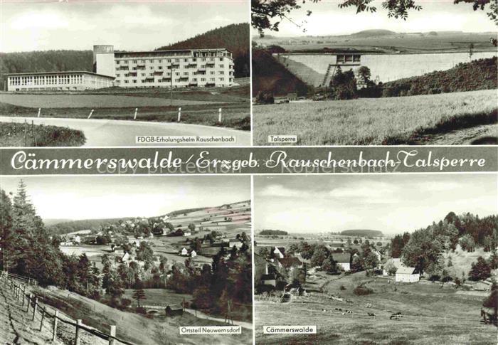Caemmerswalde Neuhausen Erzgebirge FDGB-Erholungsheim Rauschenbach Talsperre OT