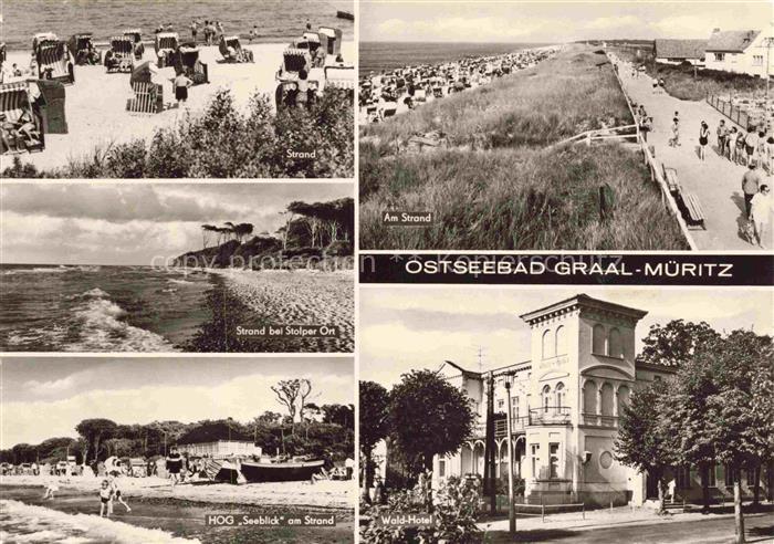 Graal-Mueritz Ostseebad Strand Kuestenpanorama HOG Seeblick Wald-Hotel