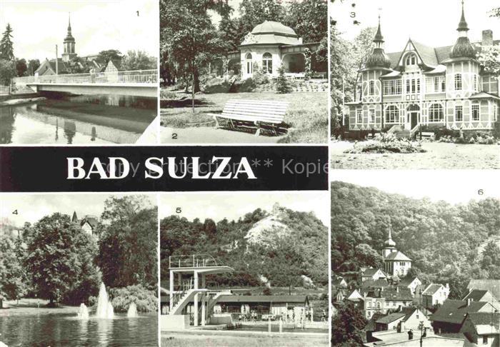Bad Sulza Thueringen Neue Ilmbruecke Trinkhalle Inhalatorium Kurpark Soleschwimm