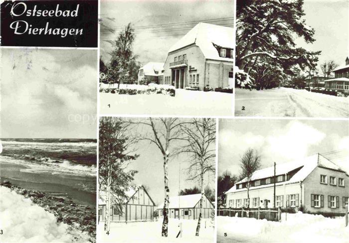 Dierhagen Ostseebad FDGB-Heim Arndt Waldstrasse Strand Urlauberdorf FDGB-Bettenh