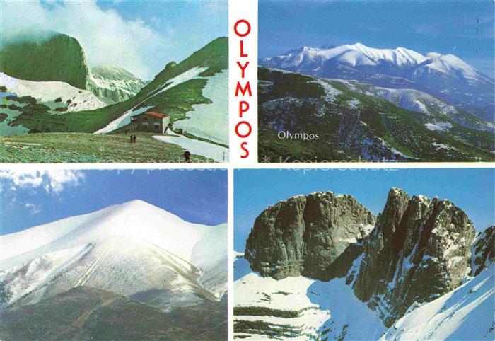 Olympos Olymbos 2760m Greece Panorama Mount Olympus