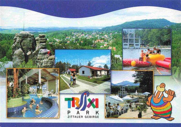 Gross Schoenau Goerlitz Panorama Trixi Park Zittauer Gebirge Naturferienpark Fre