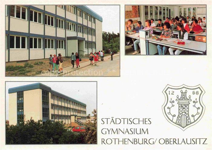 Rothenburg  Oberlausitz Goerlitz Sachsen Staedtisches Gymnasium Klassenzimmer