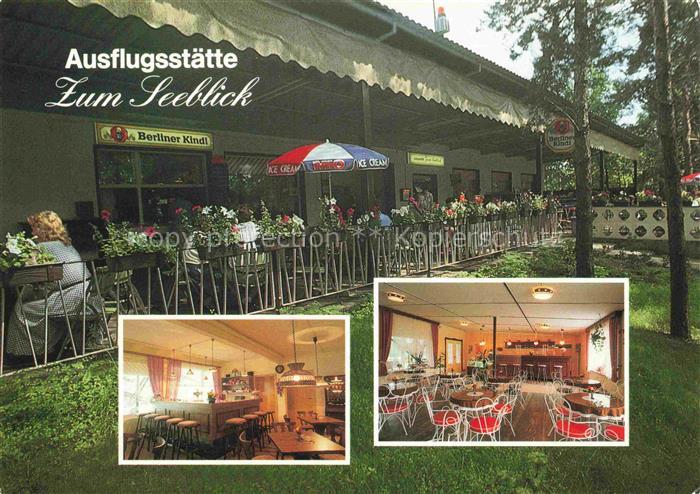 Alt-Schadow Maerkische Heide Ausflugsstaette Zum Seeblick Gastraum Terrasse