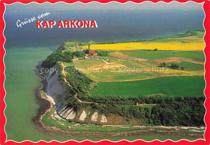 Kap Arkona Putgarten Ruegen Blick von Nordwesten auf Gellort noerdlichster Punkt