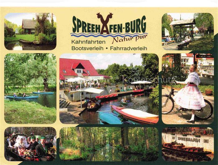 Burg Spreewald Brandenburg Spreehafen-Burg Kahnfahrten Bootsverleih Fahrradverle