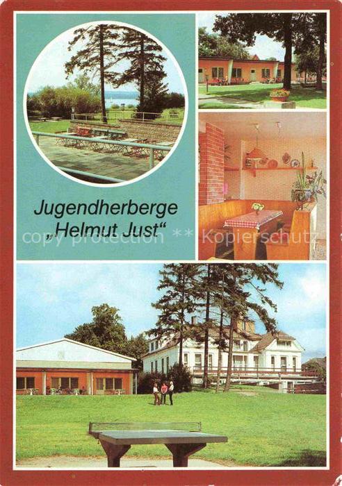 Pieskow Bad Saarow Jugendherberge Helmut Just Seeblick Bungalows Speiseraum