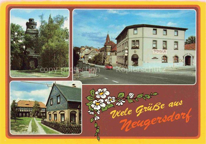 NEUGERSDORF  Sachsen Bismarckturm Restaurant Hotel Oberlausitzer Hof