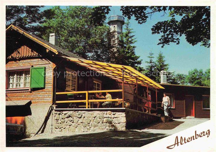 Geisingberg 821m Altenberg Erzgebirge Sachsen Bergbaude auf dem Geisingberg