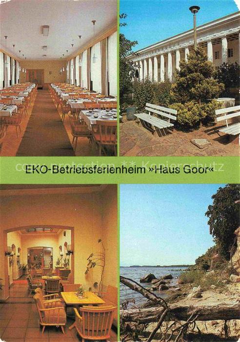 Lauterbach Ruegen Putbus EKO-Betriebsferienheim Haus Goor Speisesaal Empfang Ste
