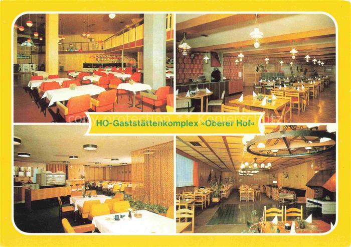 Oberhof  Thueringen HO-Gaststaettenkomplex Oberer Hof Tanzbar Serbisches Bauernr