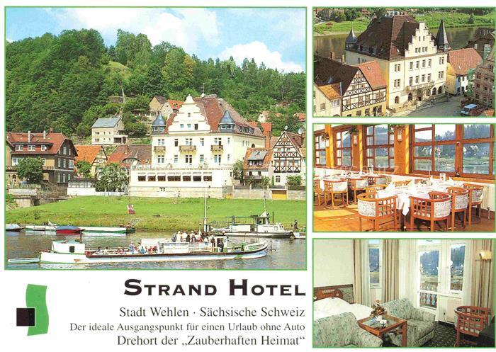 Wehlen Sachsen Strand Hotel Restaurant Fremdenzimmer Ortszentrum