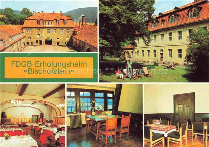 Lengenfeld Stein FDGB-Erholungsheim Bischofstein Speisesaal Flur Klubraum