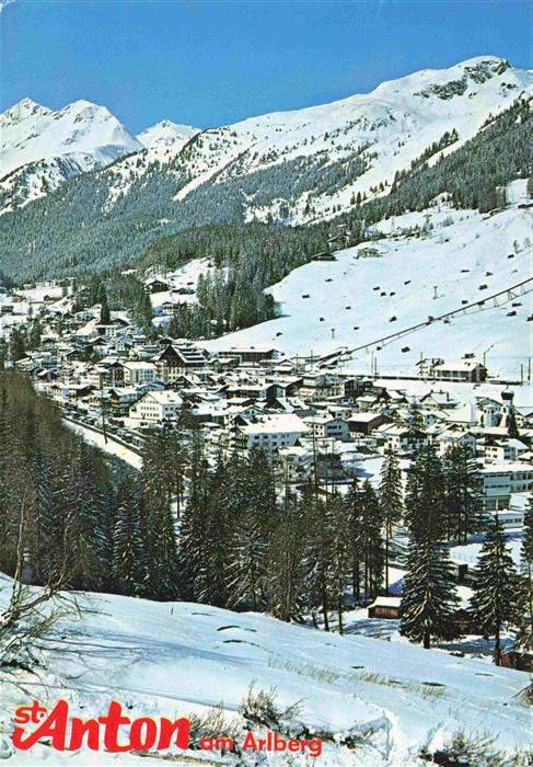 St Anton Arlberg Tirol AT Winterpanorama