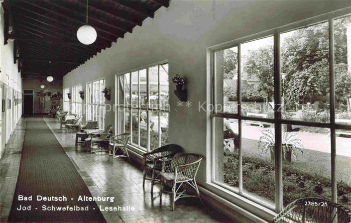 Bad Deutsch-Altenburg Niederoesterreich AT Jod Schwefelbad Lesehalle