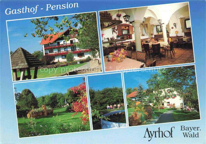 Ayrhof Kollnburg Gasthof Pension Ayrhof Garten Gastraum