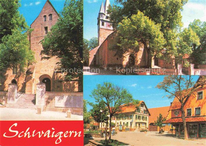 Schwaigern Ortsmotive Zentrum Kirche