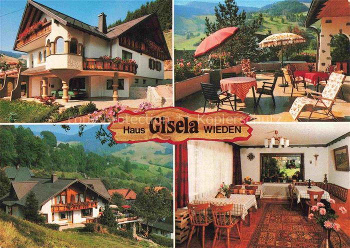Wieden  Schwarzwald BW Gaestehaus Pension Haus Gisela Gastraum Terrasse