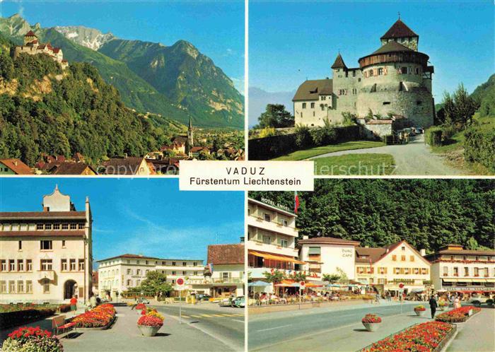 Vaduz Liechtenstein FL Teilansichten Schloss Hauptstrasse