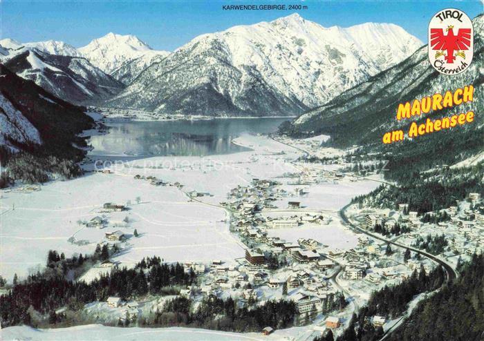 Maurach Achensee TiroL AT Winterpanorama Karwendelgebirge