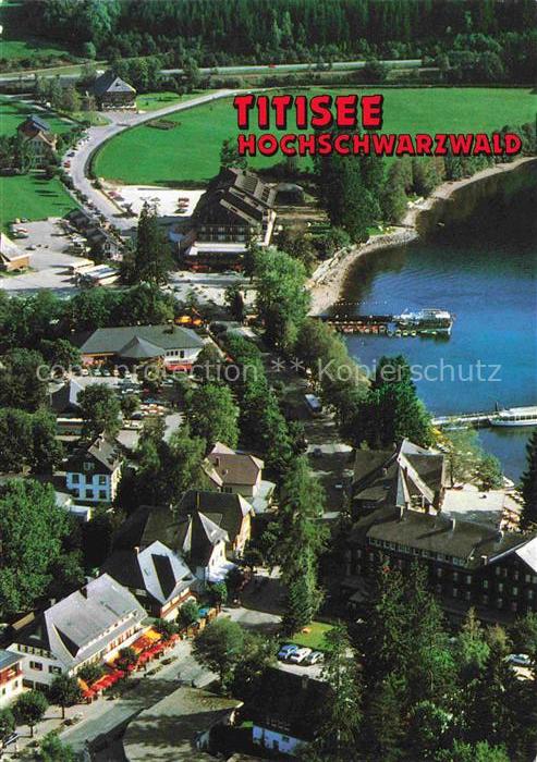 TITISEE Schwarzwald BW Teilansicht Uferstrasse Hotels am See