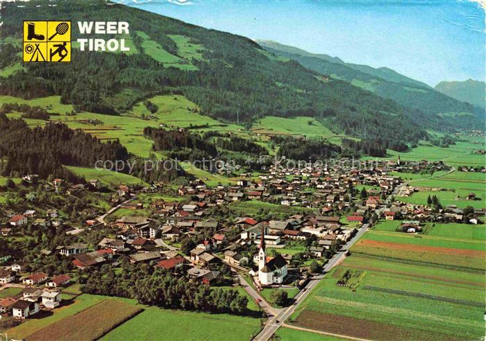 Weer Kolsass Tirol AT Fliegeraufnahme