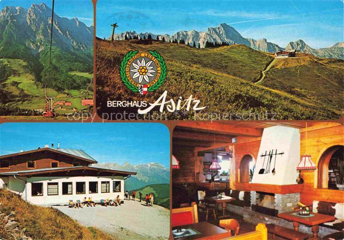 Leogang Saalbach-Hinterglemm AT Wandergebiet Saitz Saalachtal Hoehenweg Berghaus