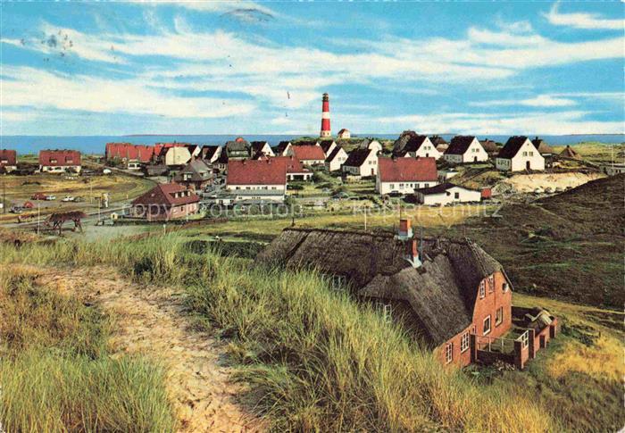 Hoernum Sylt Ansicht mit Leuchtfeuer