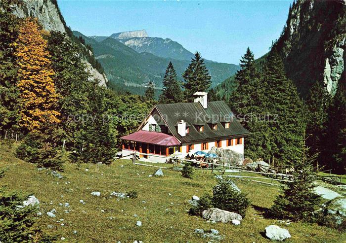 Ramsau  Berchtesgaden Wimbachschloss gegen Untersberg