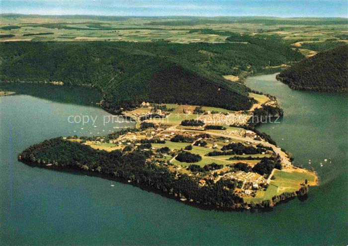 Scheid Halbinsel Waldeck-Frankenberg Hessen Fliegeraufnahme