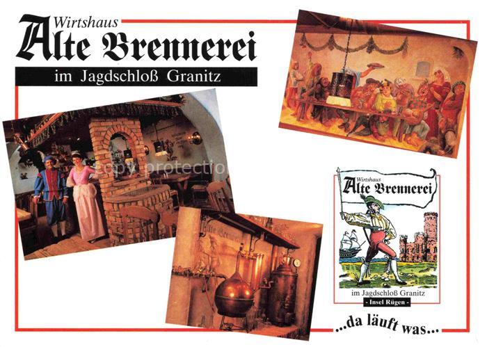 Granitz  Jagdschloss Ruegen Wirtshaus Alte Brennerei im Jagdschloss