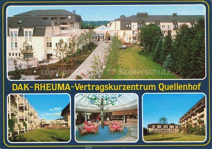 Bad Sassendorf Soest NRW DAK-Rheuma-Vertragskurzentrum Quellenhof