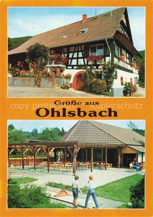 Ohlsbach Teilansichten Wein- und Ferienort Fachwerkhaus Minigolf