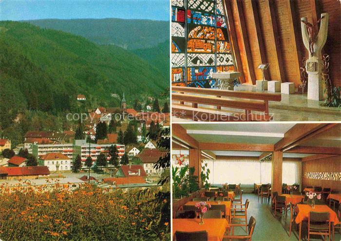 Oppenau Ortenaukreis BW Vinzentius-Haus Kapelle Speisesaal