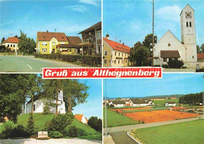 Althegnenberg Hauptstrasse Gemischtwaren Geschaeft Kirche Kapelle Tennisanlage